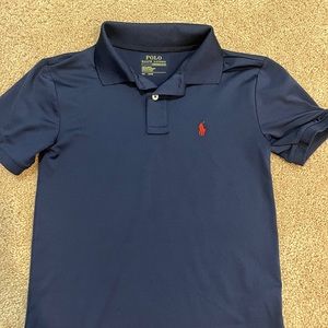 Boys Ralph Lauren Performance Polo, Navy, Size 8